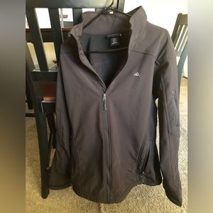 Men’s Snozu Black zip-front jacket, size L